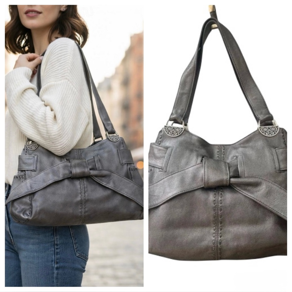 Brighton Cleo Bow Leather Bag